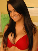 Red Bra in Bed